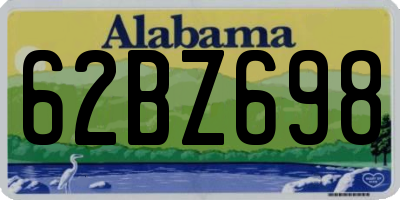 AL license plate 62BZ698