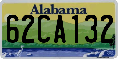 AL license plate 62CA132