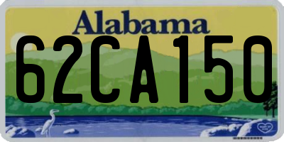 AL license plate 62CA150