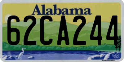 AL license plate 62CA244
