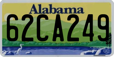 AL license plate 62CA249