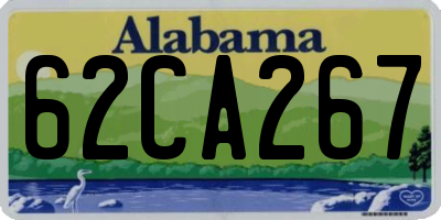 AL license plate 62CA267