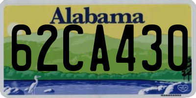 AL license plate 62CA430