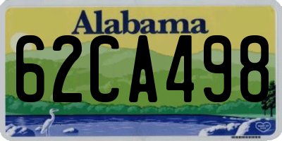 AL license plate 62CA498