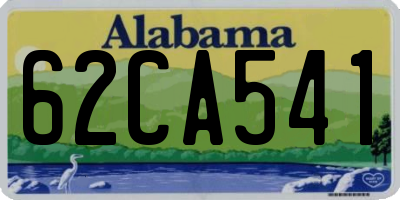 AL license plate 62CA541
