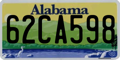 AL license plate 62CA598