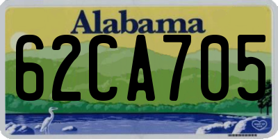 AL license plate 62CA705