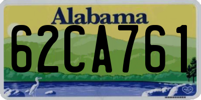 AL license plate 62CA761