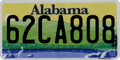 AL license plate 62CA808