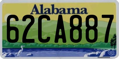 AL license plate 62CA887