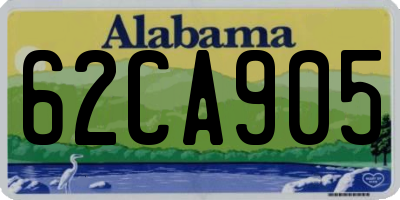 AL license plate 62CA905