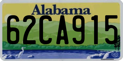 AL license plate 62CA915