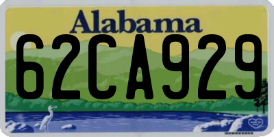 AL license plate 62CA929