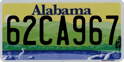 AL license plate 62CA967