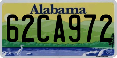 AL license plate 62CA972
