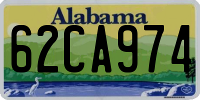 AL license plate 62CA974