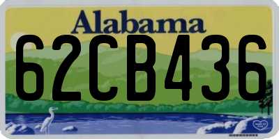 AL license plate 62CB436
