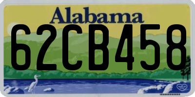 AL license plate 62CB458