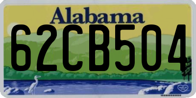 AL license plate 62CB504