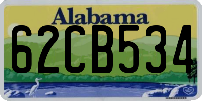 AL license plate 62CB534