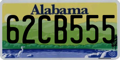 AL license plate 62CB555