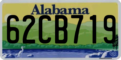 AL license plate 62CB719