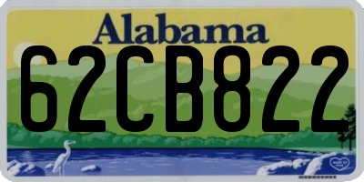 AL license plate 62CB822
