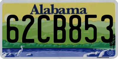 AL license plate 62CB853