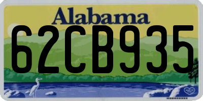 AL license plate 62CB935