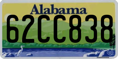AL license plate 62CC838