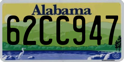 AL license plate 62CC947