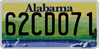 AL license plate 62CD071