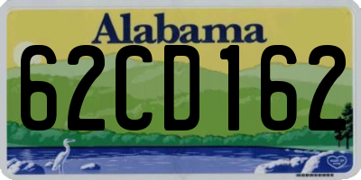 AL license plate 62CD162