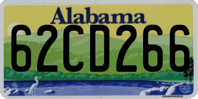 AL license plate 62CD266