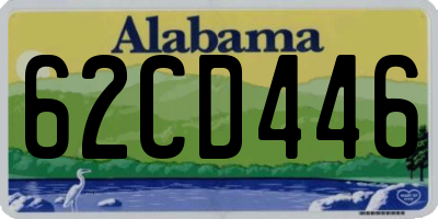 AL license plate 62CD446