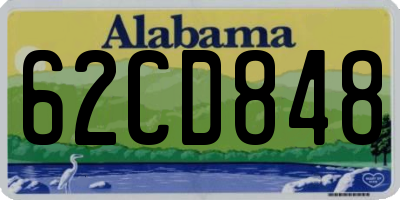 AL license plate 62CD848