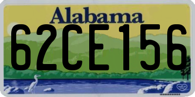 AL license plate 62CE156