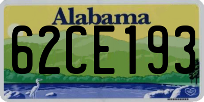 AL license plate 62CE193