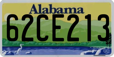 AL license plate 62CE213
