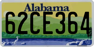 AL license plate 62CE364