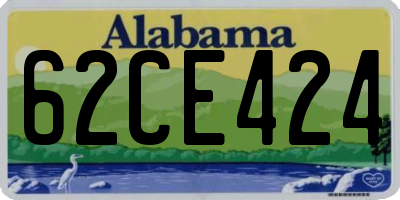 AL license plate 62CE424