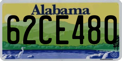 AL license plate 62CE480
