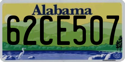 AL license plate 62CE507