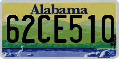 AL license plate 62CE510