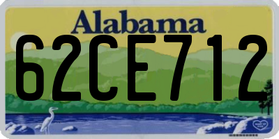 AL license plate 62CE712