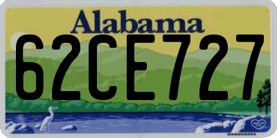 AL license plate 62CE727