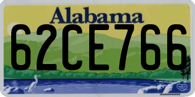 AL license plate 62CE766