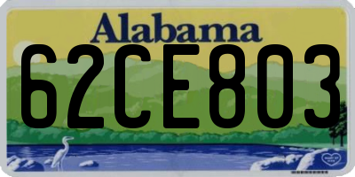 AL license plate 62CE803