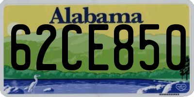 AL license plate 62CE850