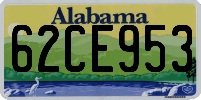 AL license plate 62CE953